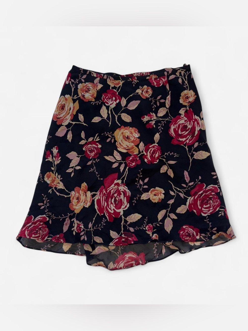 Floral midi skirt